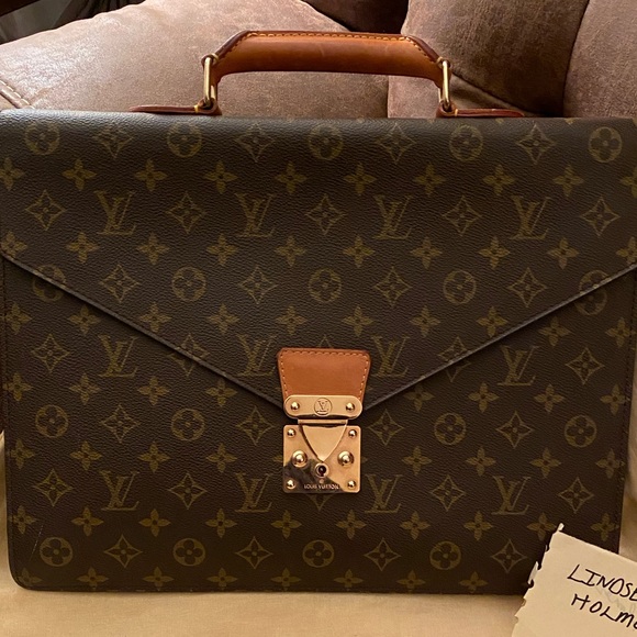 monogram briefcase